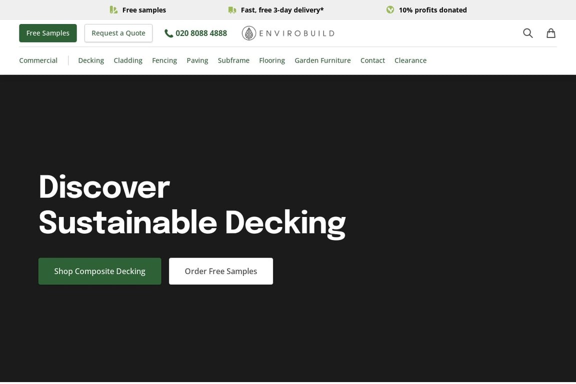 EnviroBuild homepage