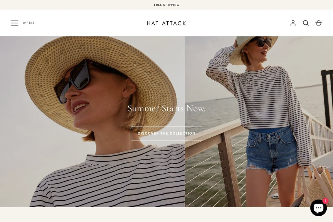 Hat Attack homepage