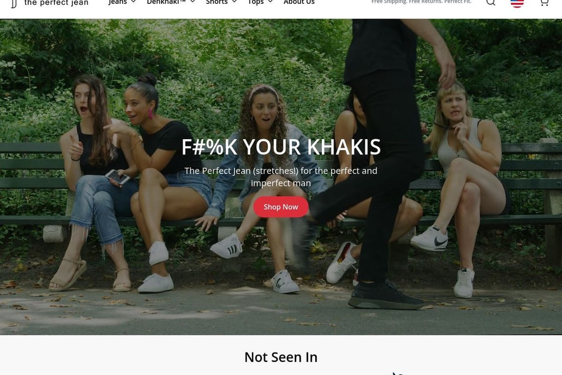 The perfect jean homepage