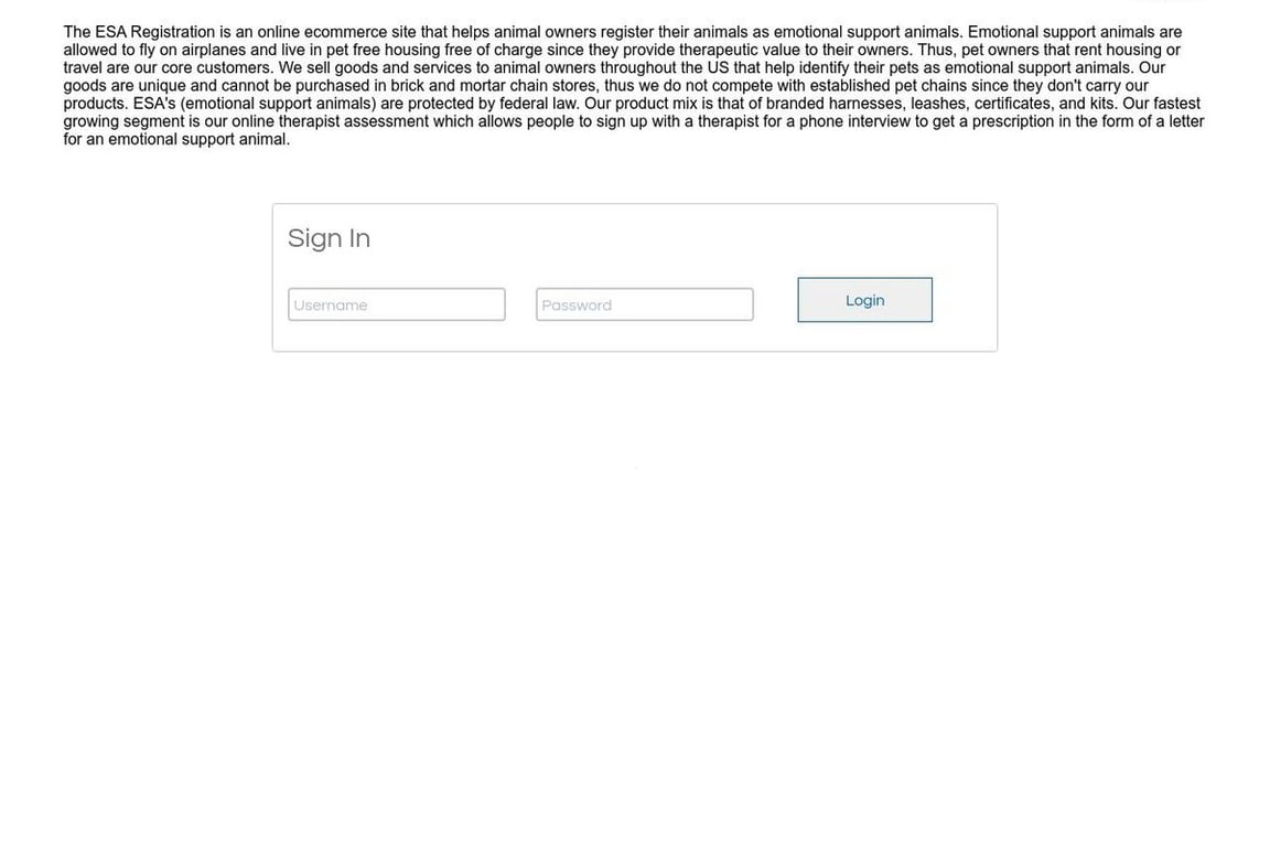 EsaRegistration.org affiliate program signup page