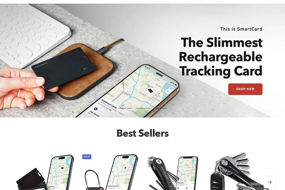 KeySmart homepage
