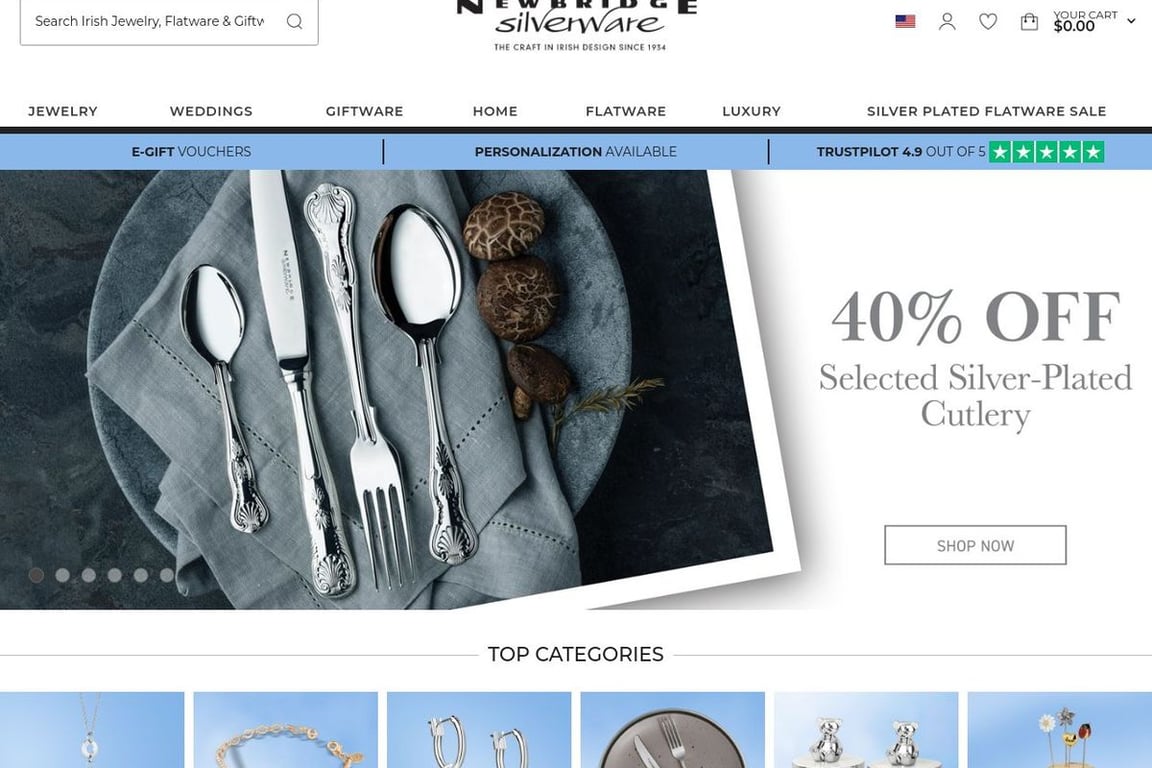 Newbridge Silverware homepage
