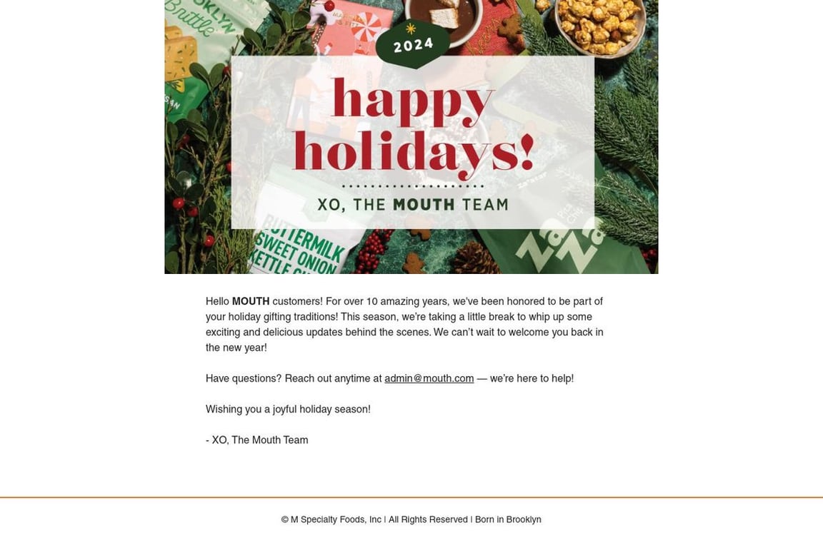 Mouth – Indie Foods & Tasty Gifts homepage