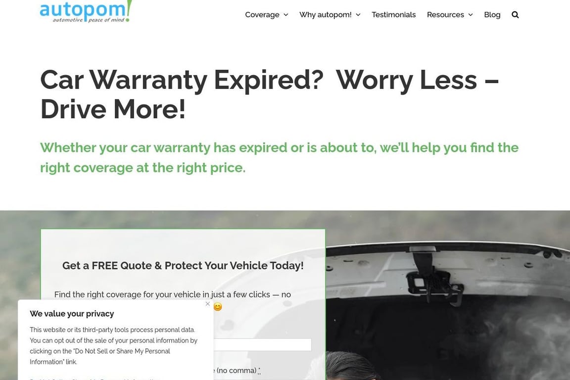 Autopom! homepage