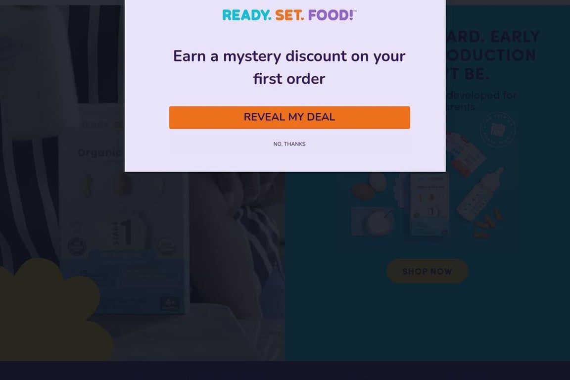 Ready, Set, Food! homepage