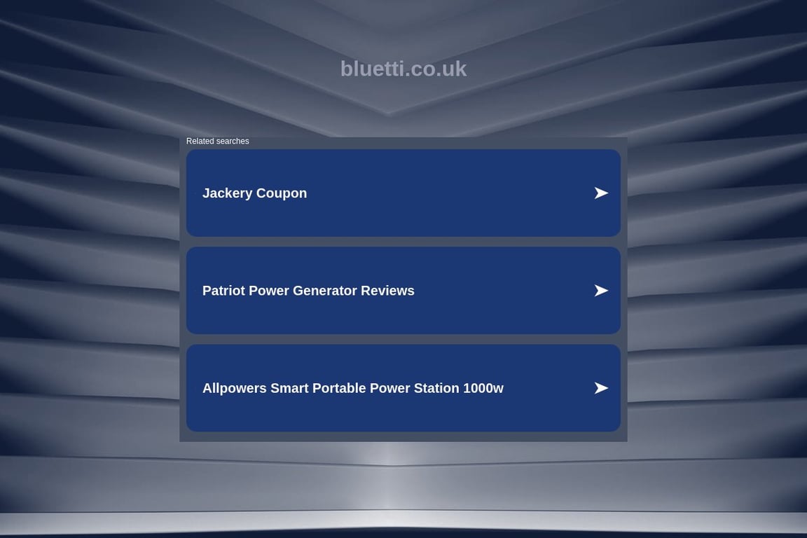 Bluetti Power UK homepage