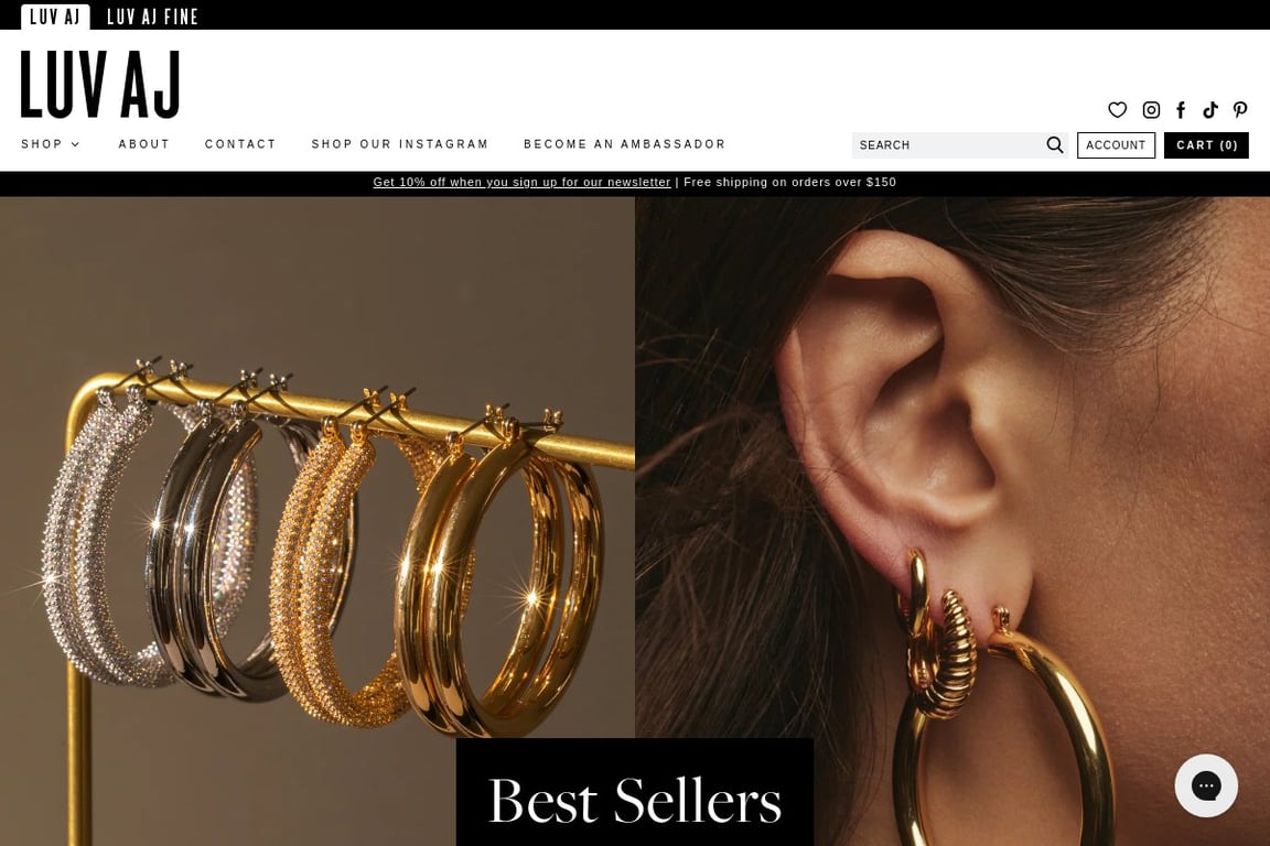 LUV AJ homepage