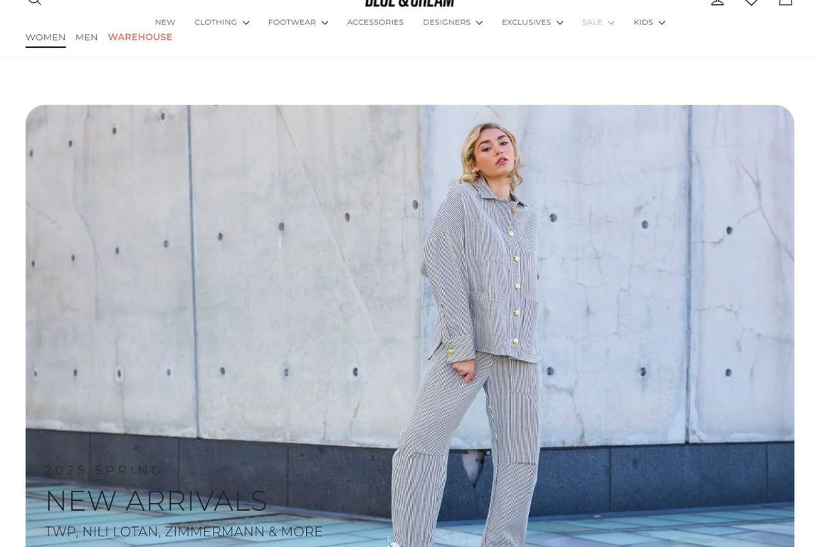 Blue&Cream homepage