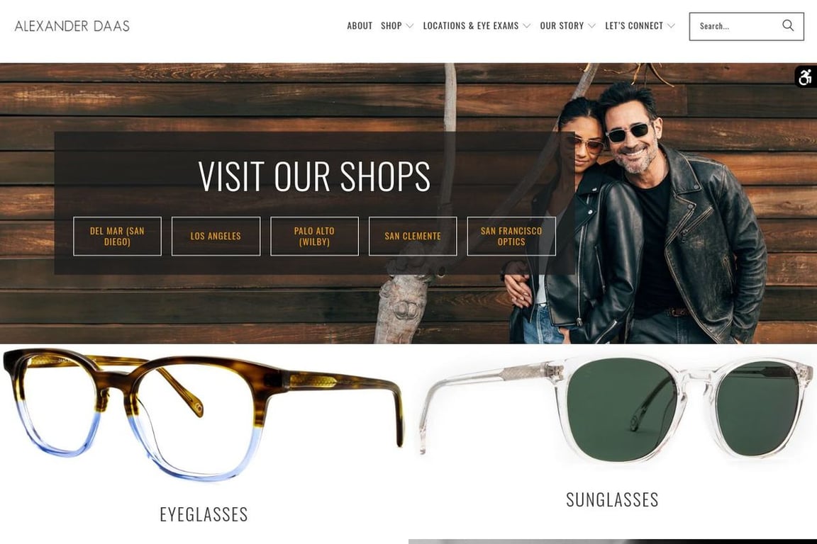 Daas Optique homepage