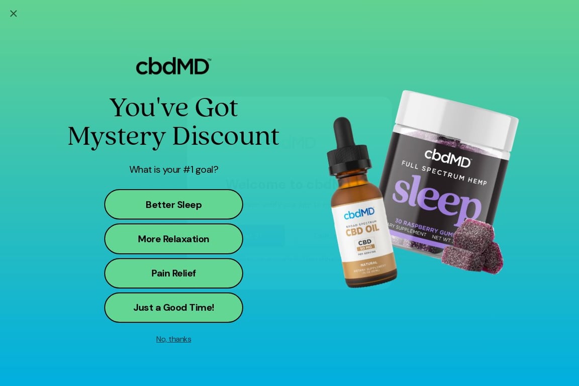 CbdMD homepage