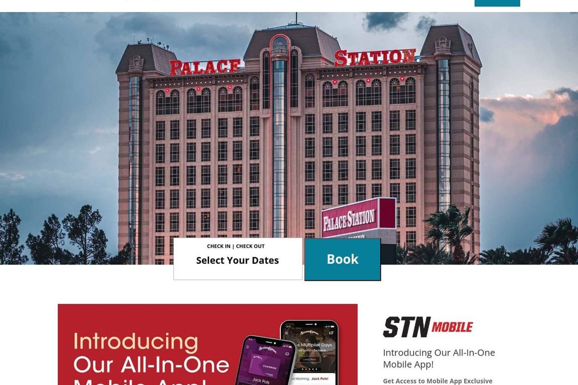 Palace Station homepage