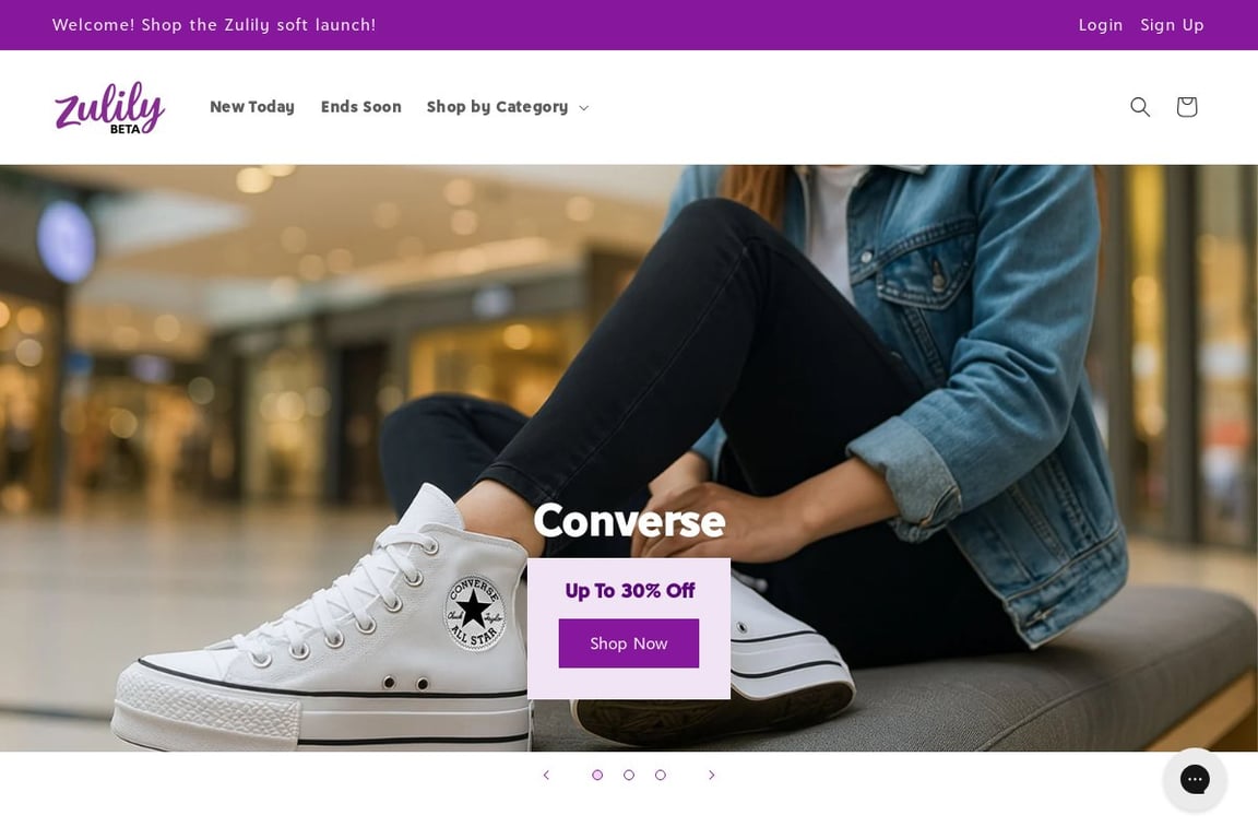zulily homepage