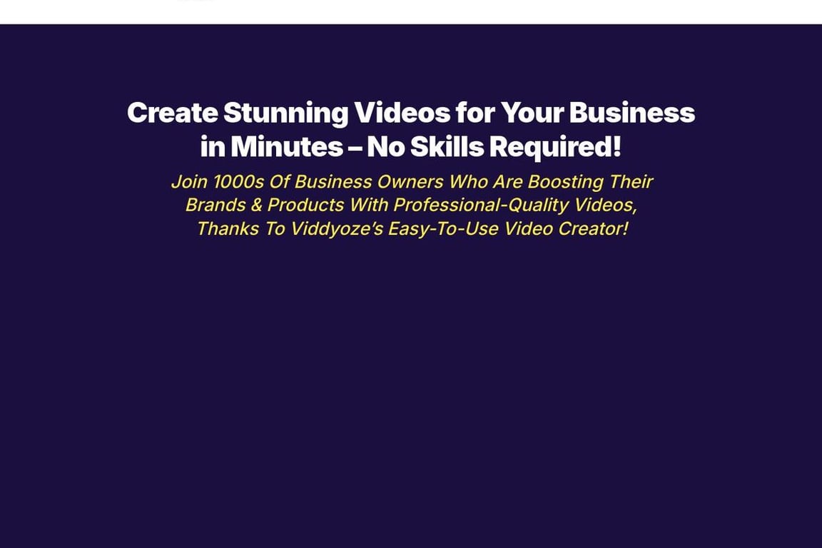 Viddyoze homepage
