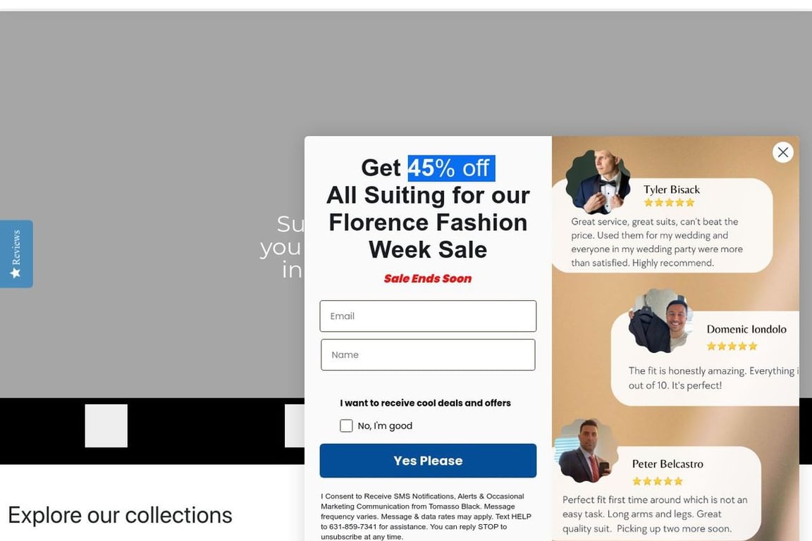Tomasso Black homepage