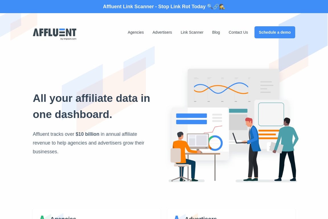 Affluent homepage