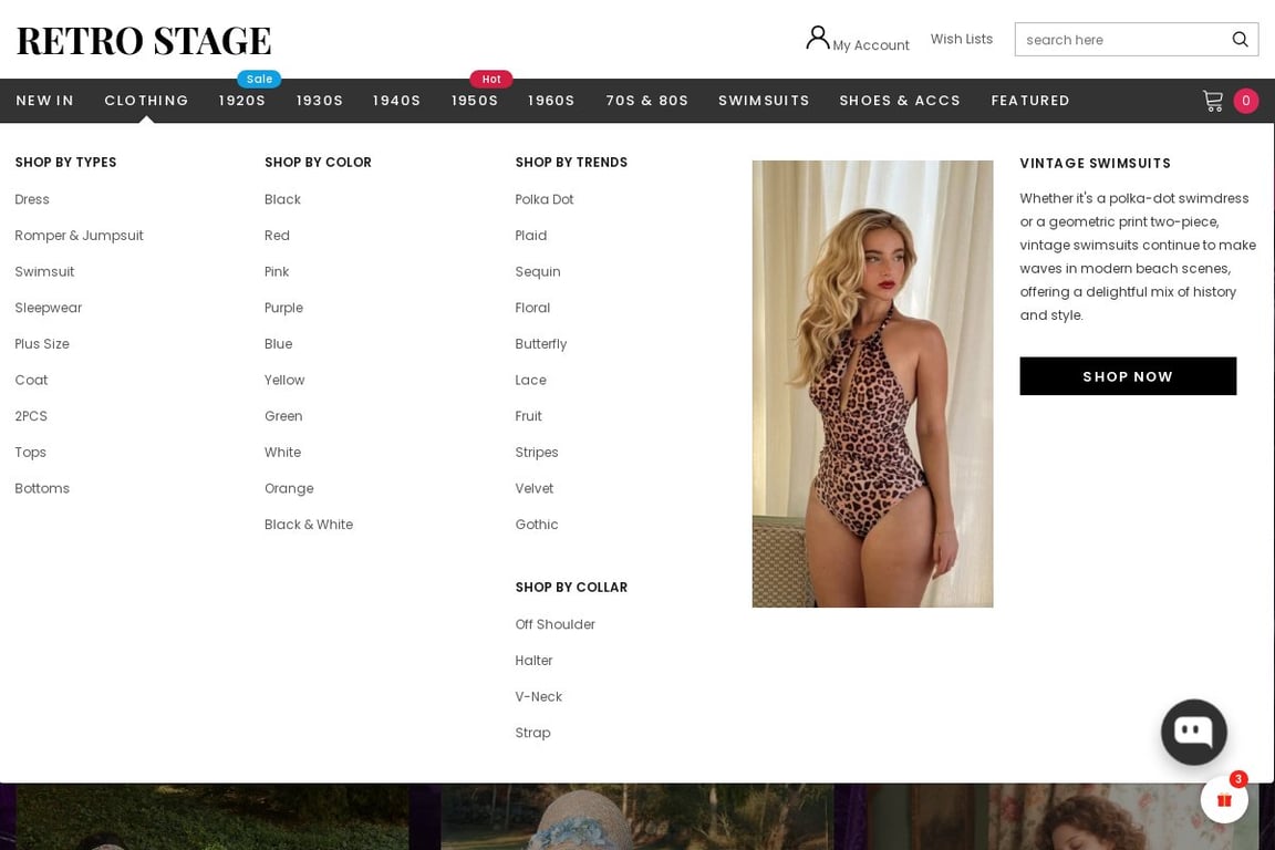 Retro Stage homepage