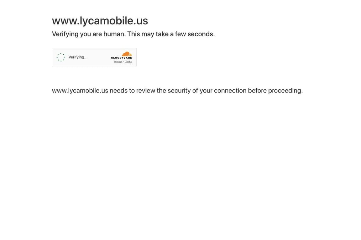 Lyca Mobile homepage