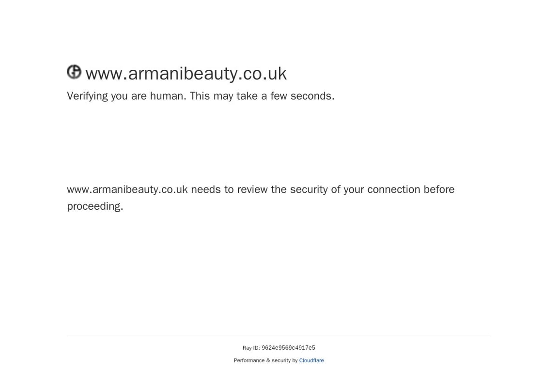 Giorgio Armani Beauty UK homepage
