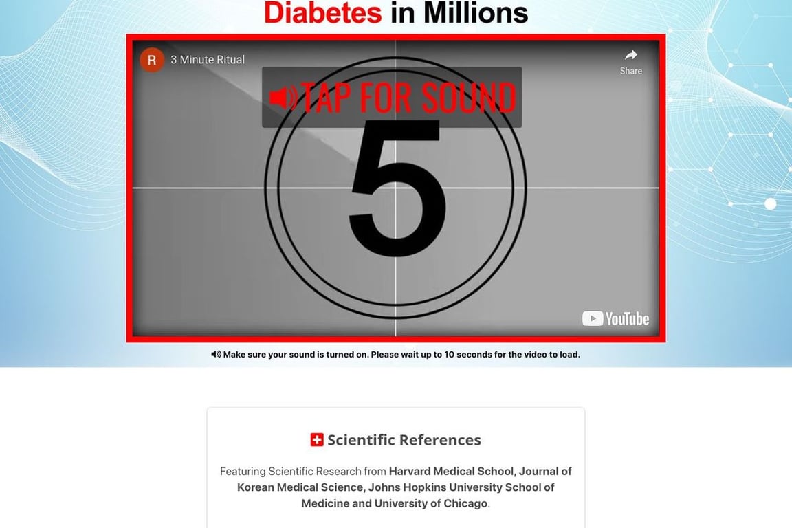 Deep Sleep Diabetes Remedy homepage