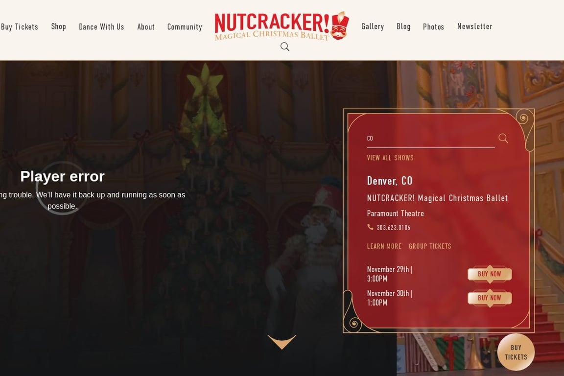 Moscow Ballet homepage