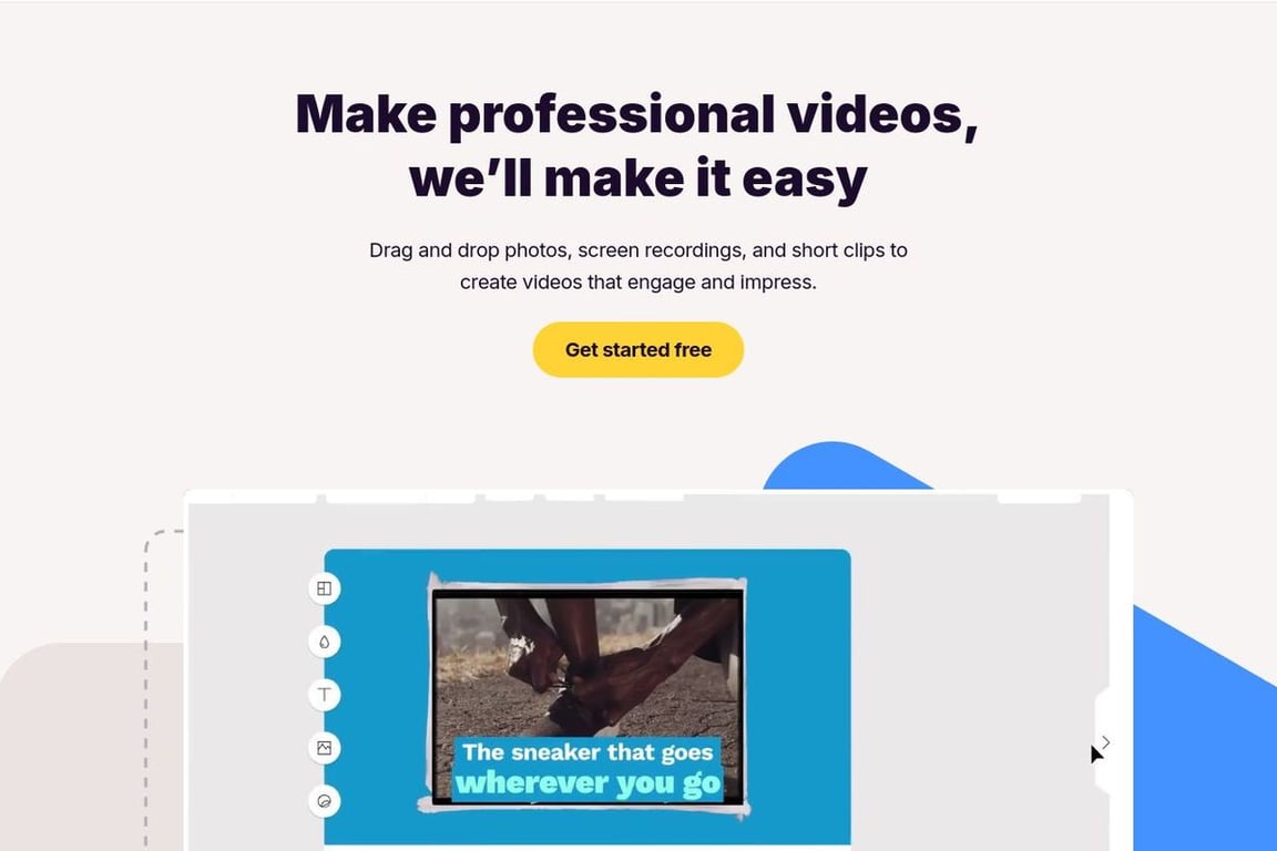 Animoto homepage