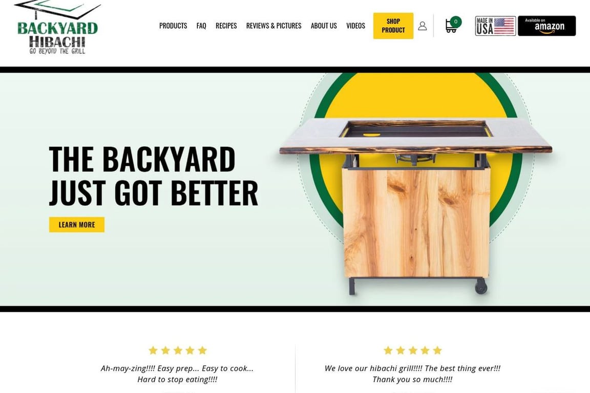 Backyard Hibachi, LLC homepage