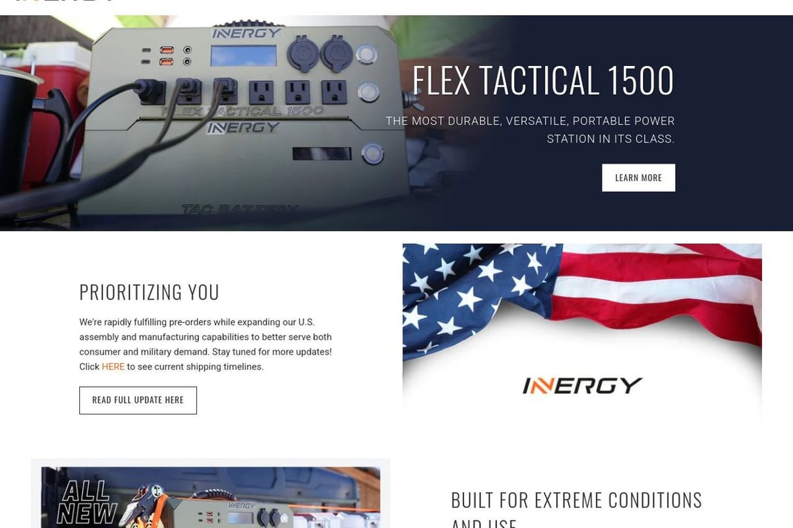 Inergy homepage