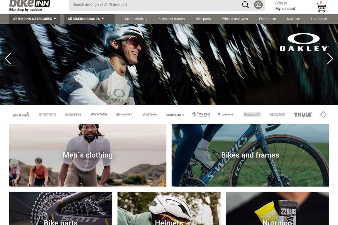 BikeInn homepage