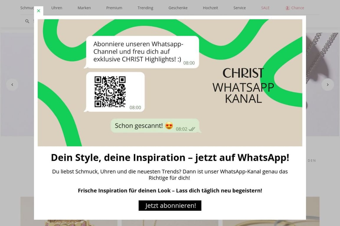 Christ DE homepage