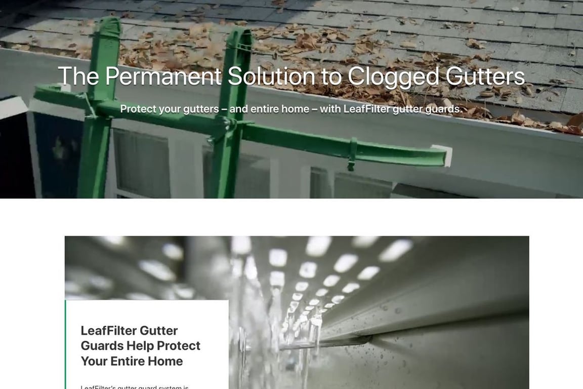 LeafFilter homepage