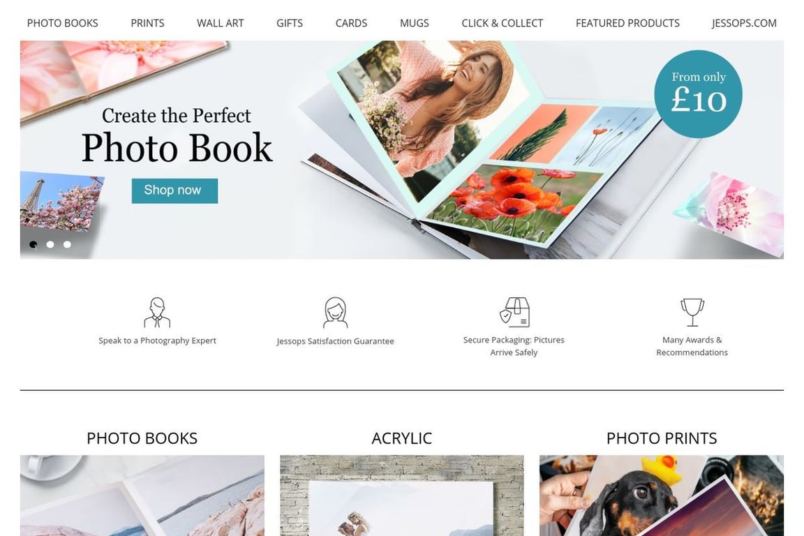 Jessops Photo homepage
