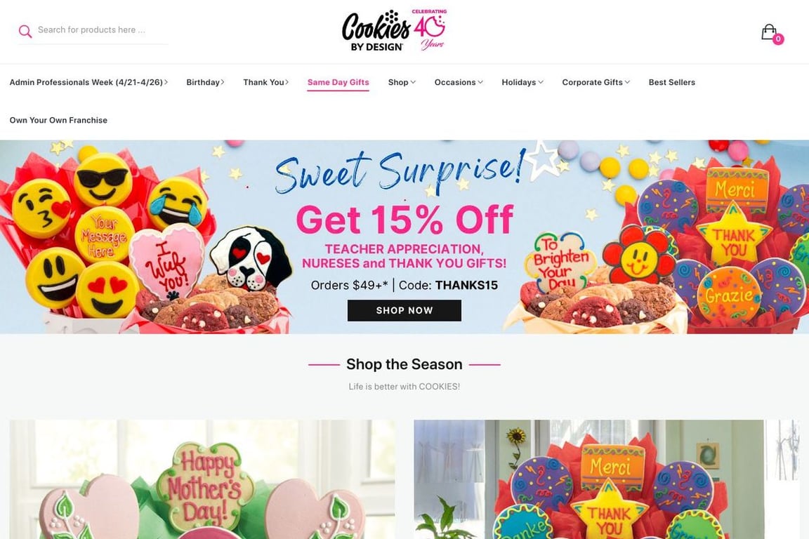 Cookies by Design homepage