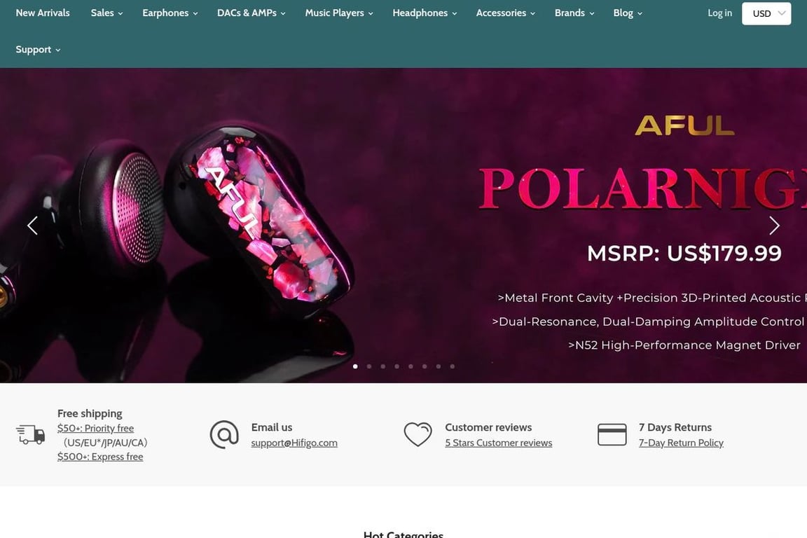 HiFiGo homepage