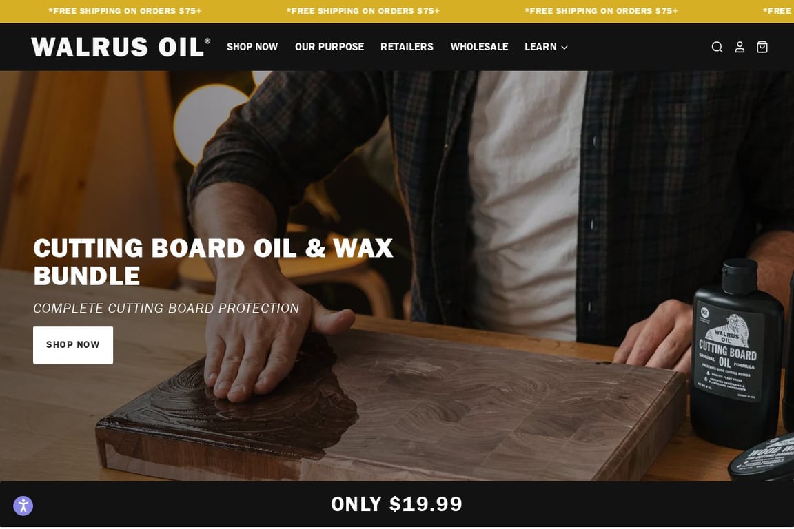 Walrus Oil homepage