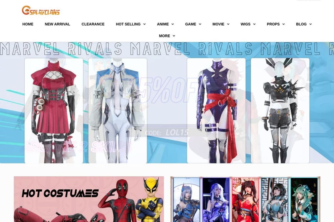 Cosplay Clans homepage