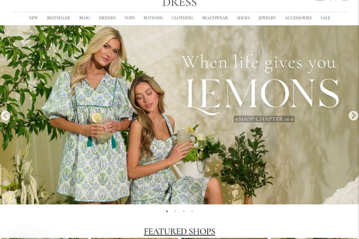 Red Dress homepage