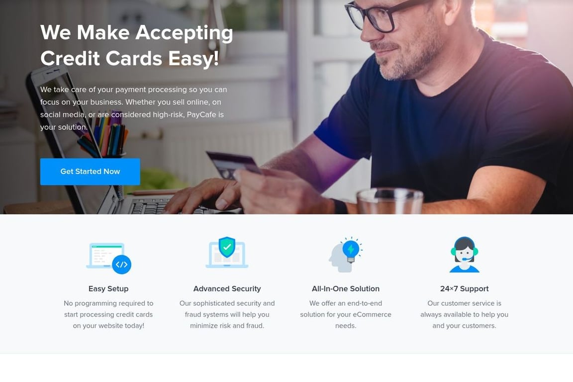 PayCafe homepage