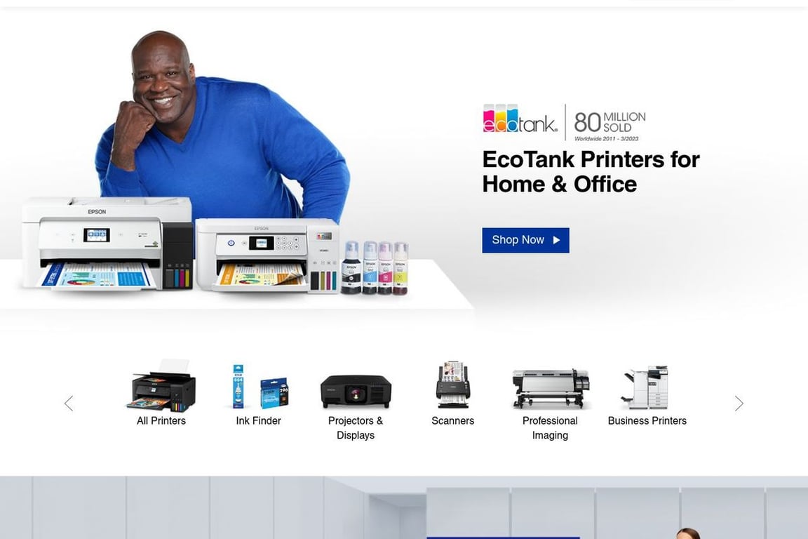 Epson homepage