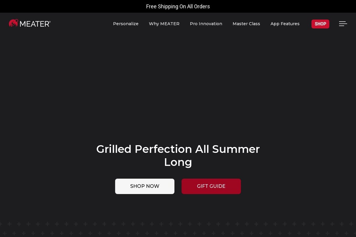 Meater homepage