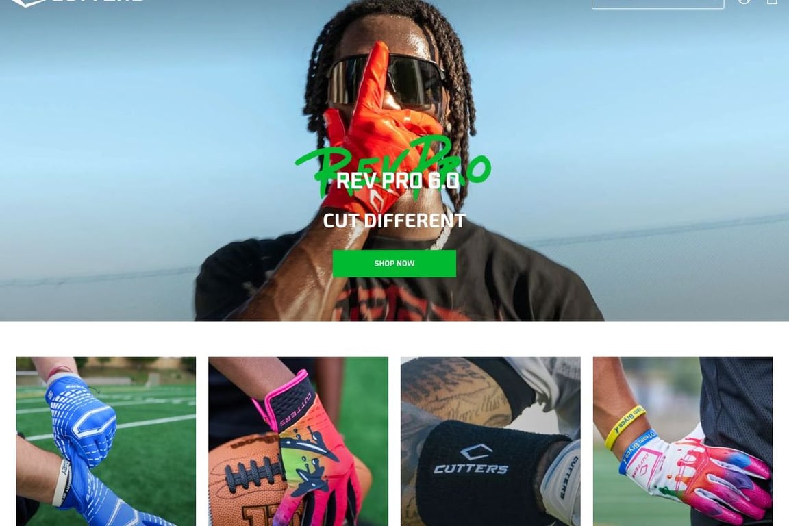 Cutters Sports homepage