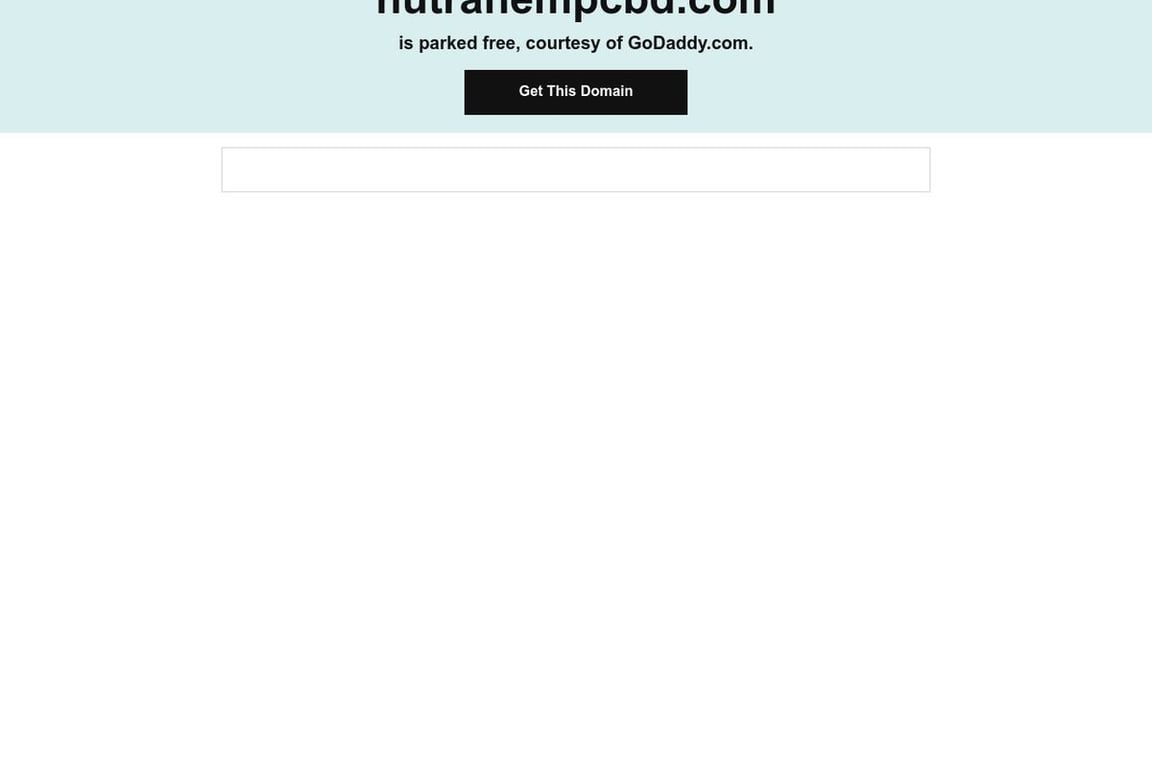 NutraHempCBD homepage