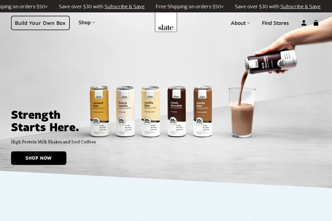 Slate Craft Goods homepage