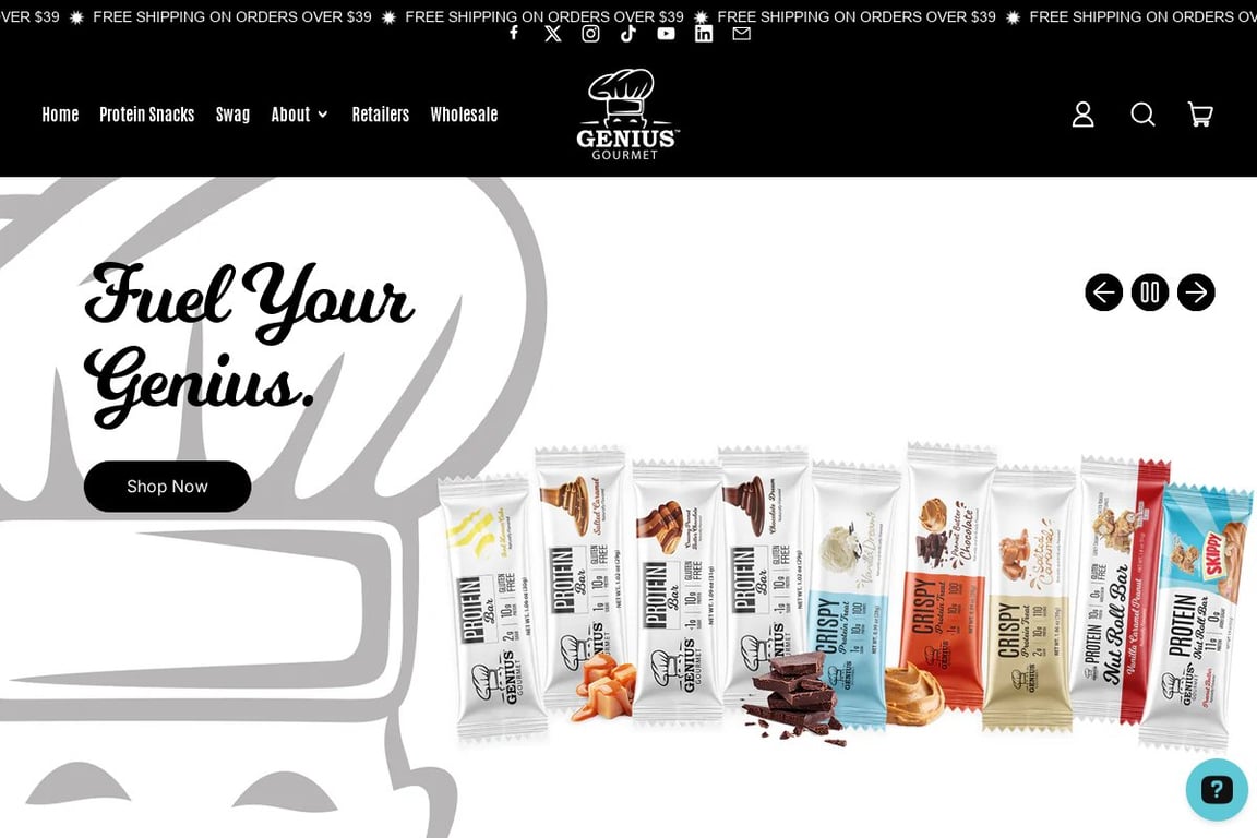 Genius Gourmet homepage