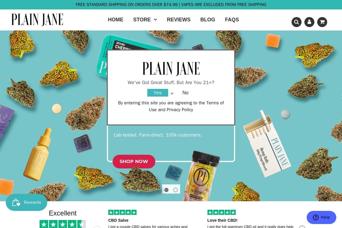 Plain Jane homepage