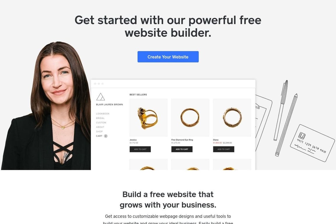 Weebly homepage