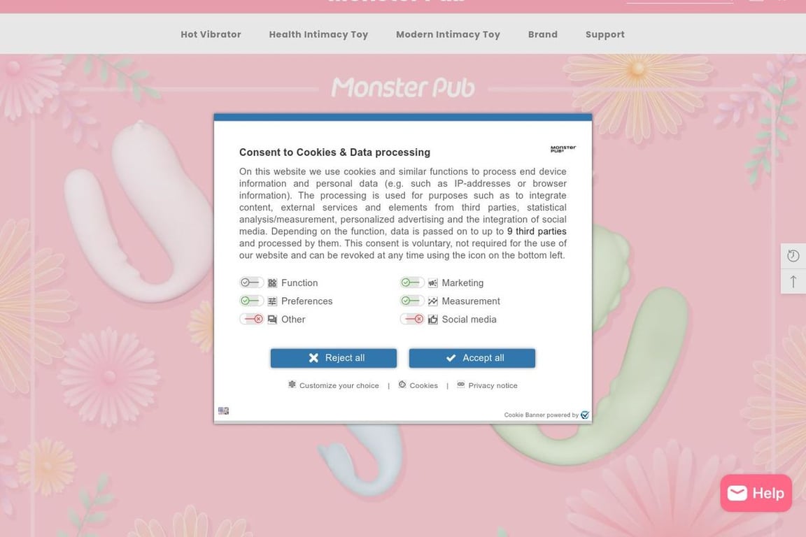 Monster Pub homepage