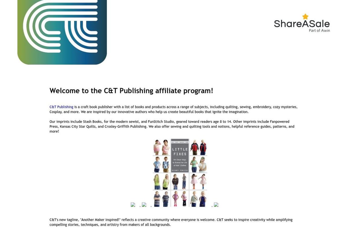 C&T Publishing affiliate program signup page