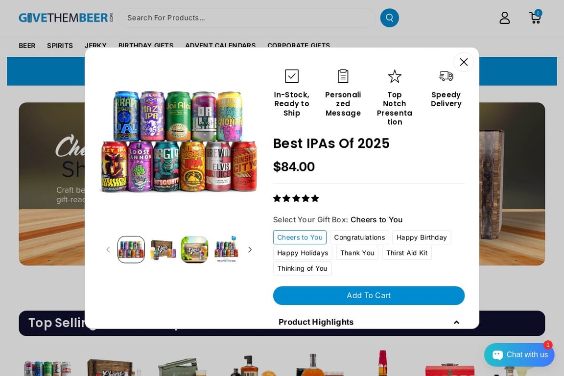 GiveThemBeer homepage