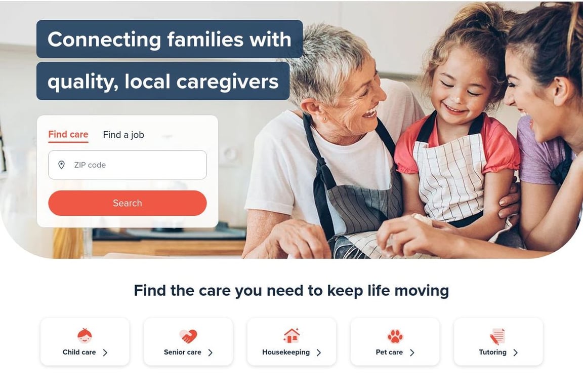 Care.com homepage