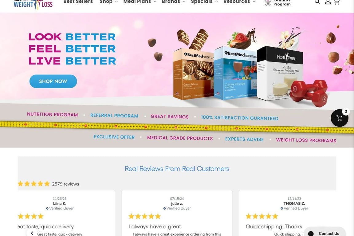Doctors Weight Loss homepage